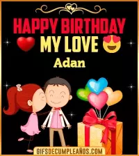 GIF Happy Birthday Love Kiss gif Adan